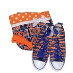 Skicks Auburn University Low Top Sneaker Shoes & Small Tote Women's Size 8 EUC Photo 1