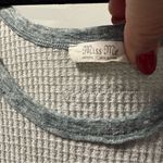 Miss Me  Scoop Neck Waffle Tank Top Sleeveless Flowy Swing Thermal Green‎ Grey M Photo 5