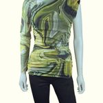 ZARA Mesh Tule Ruched Pullover Top Photo 3