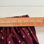 Anthropologie Free People Floral Burgundy elastic band satin pants Photo 9