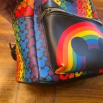 Lounge Fly RARE  Disney Rainbow Mickey Mini Backpack Pride Love Photo 4