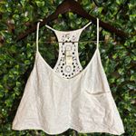 Aerie  Summer House Crochet Back Cropped Tank Top Photo 0