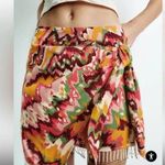 ZARA BEADED PRINTED WRAP SKIRT Photo 0