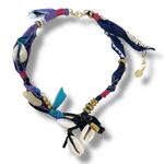 Free People Ariana Ost Alpha Choker in Navy NWT Shell Bohemian Gypsy Necklace Photo 7