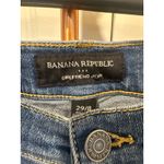 Banana Republic Girlfriend Jean Womens Size 29/8 Ripped Distressed Denim Blue Photo 4