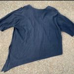 Vintage 90s Art Deco Tribal Southwestern asymmetric tie side blouse Size XL Photo 5