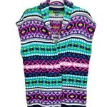 American Living Fair Isle Sweater Vest Womens XL Knit Collared Toggle Front Y2K Photo 0