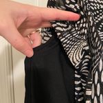 Studio Works EUC Studio‎ Works women’s black tan sheer patterned loose fit blouse top medium Photo 2