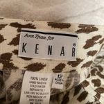 Kenar  Leopard Print Pants 100%linen Photo 4