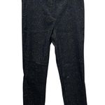 Jules & Leopold Textured Slim Legging Pants Black Silver Women’s Size Medium Photo 0