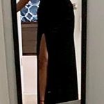 Windsor Long Black Velvet Dress Photo 1