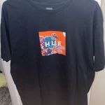 HUF Tropical Flower Black Skater T Photo 0