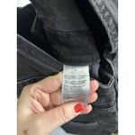 Old Navy  Black Wash Denim Bib Overalls Size 10 Straight Leg Grunge Photo 4