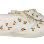 Soludos NWT  Womens Sneakers Size 9.5 White Cream Fruit Embroidery Casual Photo 3