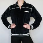 Vintage 90s Peter B Velour Collared Sweatshirt Size M Photo 1