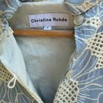 Christina Floral Blue and Cream Mini Dress Photo 2