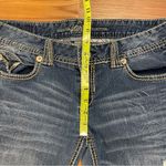 Vanity Low Rise Slim Distressed Bootcut Jeans Contrast Stitching Y2K 30x33 Blue Size undefined Photo 2