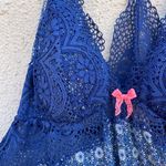 Victoria's Secret Victoria’s Secret printed racerback chemise lace trim slip nightie dress size S small Photo 5