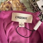 L'Agence  Majesty Dress With Chain pink size 2 Viscose C6 Photo 4
