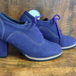 Source Unknown Purple suede block heels 37 6.5 Photo 0