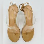 Gianvito Rossi Plexi PVC Leather Thong Heel Wraparound Sandals Size EU 36.5 Photo 9