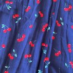 Brandy Melville Y2k cherry fruit print mini dress navy blue sundress XS Photo 3