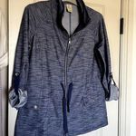 Balance Collection Balance Outdoor track Jacket full zip space dye navy blue activewear women's S Photo 2