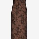 Rumored Black Chantilly Midi Dress Photo 3