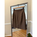 Nicole Taylor Wool Skirt, Size 4,‎ Brown Photo 2