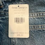 Free People  We the free Denim Mini Skirt Color: Indigo blue Size 24 VINTAGE NWT Photo 2
