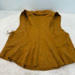 Free People Lacey Vegan Suede Vest - Golden Brown size s Photo 4