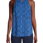 ALC Frank 💕ALC💕 Anise Snakeskin Print Crepe Tank Top Blue 2 NWT Photo 9