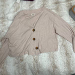 Open Edit last chance  Cardigan Cream Sweater Size Small Photo 0