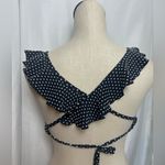 Red Carter  Polka Dot Women's swim top  navy blue 34D NWOT Photo 3