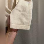 Lands' End LANDS’ END Cream Color 100%Cashmere Wrap Top Blouse Photo 6