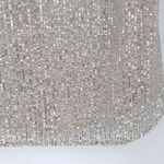 Loft  Shimmery Sequins V Neck Short Sleeve Top Shirt Ivory Size S Party Cocktail Photo 7