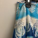 CHAPS  women’s blue/white tiered boho skirt size 6 Photo 3