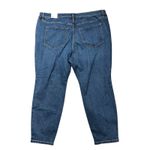 Lane Bryant  Womens Size 22 Dark Wash Stretch Denim Jeans Cropped Ankle Slim Fit Photo 2