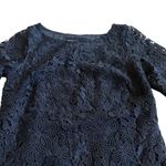 Anthropologie Navy Blue Shift Dress Crew Neck Triangle Hem Size 0 Women's NWT Photo 1