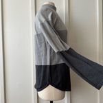 Jeanne pierre  Gray Colorblock Cotton Turtleneck Sweater Photo 5