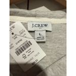 J. Crew Women Cloudspun Yarn Knit Hoodie Sz L Dusk Gray Sweatshirt Pullover Soft Size L Photo 2