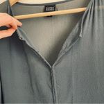 Eileen Fisher  Silk Crepe Sheer Tunic Dress Side Slits size M Photo 9