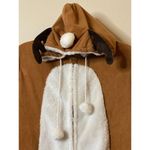 Poof! Unisex Merry Christmas by Poof Reindeer one piece zip up pajamas Sz S Photo 10