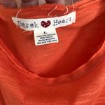 Derek Heart Orange Ruched Tank Top Shirt M Photo 3