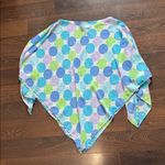 Charlotte Boho Polka Dot Poncho Top Pastel Blue Green Purple One Size Fits Most Photo 3