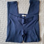 Active USA Women’s Navy Blue Ponte Leggings Sz L Photo 0