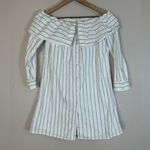 Lovers + Friends x Revolve Foldover Dress in Stripe size Small Menswear L/S Photo 4