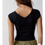 Urban Outfitters NWOT UO BDG Shannen Ribbed Black Crop Short Sleeve Tee size S Photo 2
