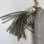 GiGi New York Chelsea Crossbody Gray Leather Slim Clutch Removable Chain Strap Photo 3