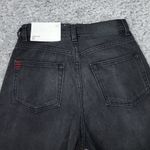 BDG  Cowboy Jeans High Rise Straight Relaxed Faded Gray Black Women's Size 26 Photo 2
